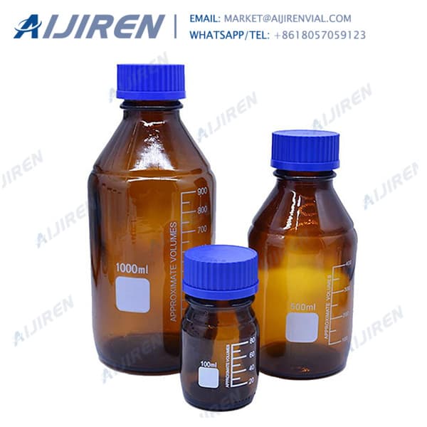 Free sample clear 1000ml media bottle Mycap